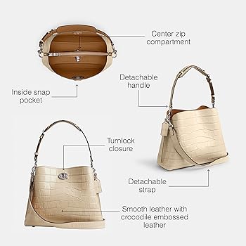 Amazon | コーチウィローショルダーバッグ, アイボリー(Ivory